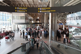 Check-in area: view