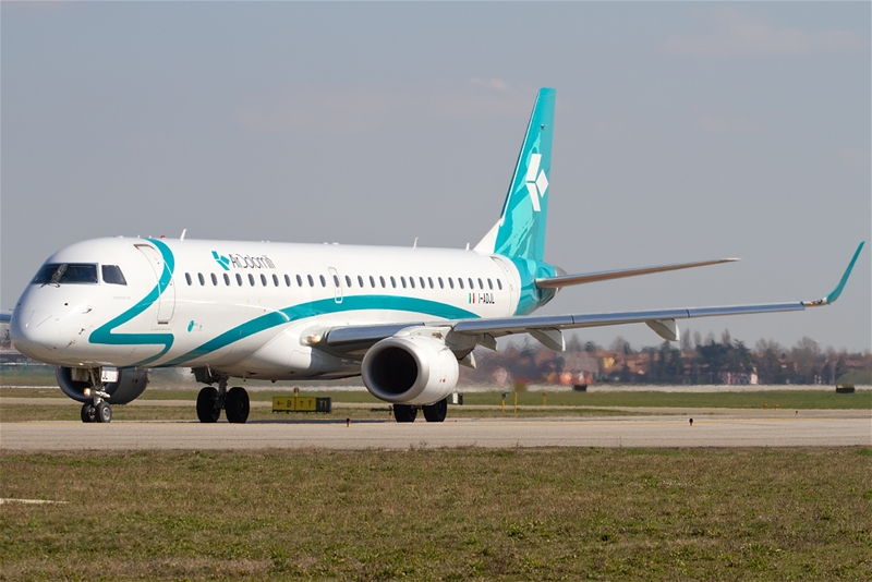 Air Dolomiti plane at Bologna Airport