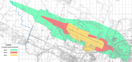 Airport noise zones.