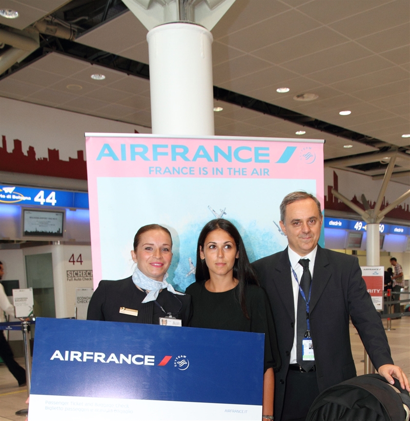 Passeggera premiata da Air France